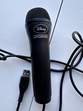 Disney Interactive Studios USB Wired Microphone - Black 6 foot Chord.